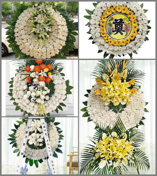 浙江省衢州江山市凤林镇白沙村花圈速递